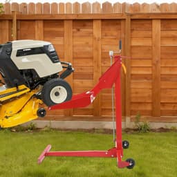 Grasmaaier Hefbok - Hefplatform Maaier - Onderhoud Gazonmaaier - Hoge Belastbaarheid - 450 lbs - Zwart Rood — thumbnail 2