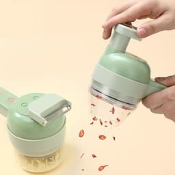 Draadloze Keukenmachine - Groentehakker Hakmolen - Snel Ingrediënten Snijden - Ergonomisch Zacht Handvat - 200 ml - Zwart — thumbnail 2