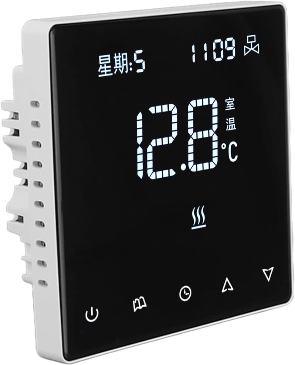 Digitale Thermostaat - Slimme Regelaar - Energie Besparen - Wifi App Bediening - 5-45°C Bereik - Wit — afbeelding 1