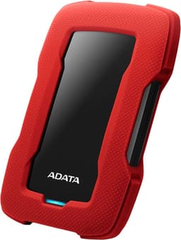 Externe Harde Schijf - Opslagapparaat Data - Bestanden Opslaan - Schokabsorberende Behuizing - 2TB - Rood — thumbnail 1