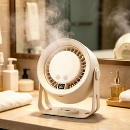 Bureau Ventilator - Draagbare Fan - Persoonlijke Koeling - 2-in-1 Verstelbaar - 16 cm Hoog - Wit — thumbnail 4