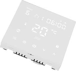 Smart Wifi Thermostaat - Temperatuurregelaar Slimme Thermostaat - Verwarming Regelen - Mobiele Bediening - 86x86mm - Wit — thumbnail 1