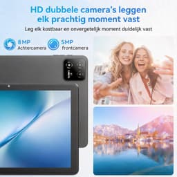 SnelShoppen - 10 Inch Android 15 Tablet met Oplader, 18GB RAM, 128GB Opslag, Octa-Core T30, Widevine L1, WiFi 5, 6000mAh Batterij, Uitbreidbaar tot 1T — thumbnail 5