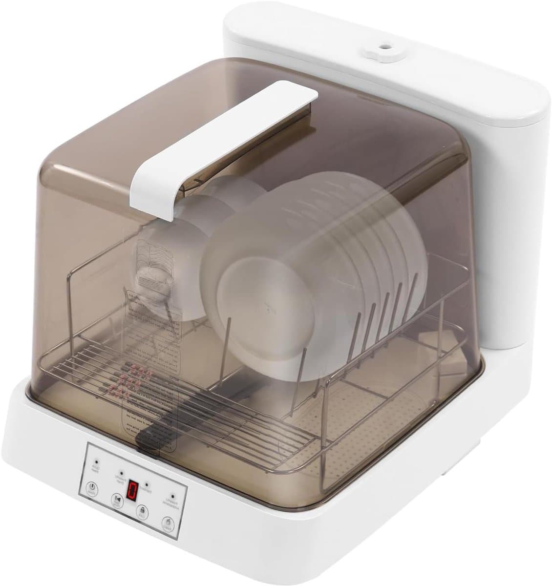 Mini Vaatwasser - Aanrecht Vaatwasser - Servies Reinigen - 360 Graden Sproeiarm - 48x37x40 cm - Wit Bruin — afbeelding 1