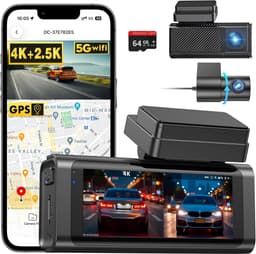 VALI® Draadloze Dashcam - Dashcam met CarPlay - Draadloos CarPlay-Scherm - Zwart - 4cm x 9cm x 6cm — thumbnail 1