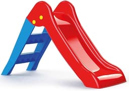 My First Garden Slide Medium voor Kinderen Voor Kinderen Vanaf 2 Jaar Blauwe Ladder en Rode Helling Opvouwbaar voor Binnen of Buiten Gebruik Peuter Klimmen Kids Slide Indoor Slide Kids Outdoor — thumbnail 1
