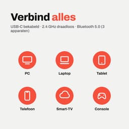 Amply K68 Draadloos Mechanisch Gaming Toetsenbord, 68 Toetsen 65%, Hot-Swap, RGB - Polar Night Black — thumbnail 5
