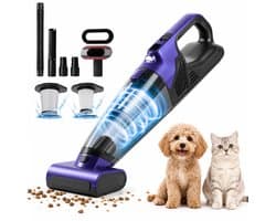 MUPOO draadloze handstofzuiger 20000Pa - kruimeldief voor Dierenharen met 720 ml Stofreservoir - Motorborstel-Wasbaar HEPA-filter -Type-C oplaadbaar-kruimelzuiger voor Auto, Bank, Tapijt en Trap