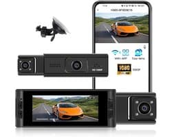 Dubbele Dashcam - Autocamera - Verkeersregistratie - Bewegingsdetectie - 316 inch scherm - Zwart