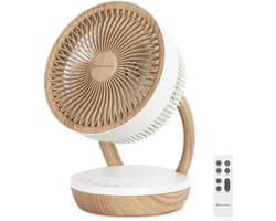 Tafelventilator stil – Luchtcirculator 20 dB – 8 snelheden – 3D oscillatie – Afstandsbediening — afbeelding 1