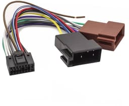 SnelShoppen - DIN ISO Car Radio Adapter 17 cm - 16 Pin Plug voor JVC - Plug-and-Play Verbinding - Geschikt voor Veel Voertuigen - Ideaal voor Nachrüst — thumbnail 1