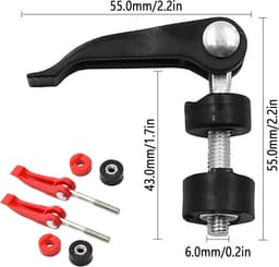 SnelShoppen - 2 Stuks Universele Grasmaaier Handgreep - Hoogwaardige Handvatten met Wing Nut en Bouten voor Grasmaaiers - Ideaal voor Tuin en Professi — thumbnail 5
