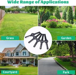 SnelShoppen - Pack van 60 Vervangbladen voor Grastrimmer 14 cm - Duurzame Plastic Messen voor Tuin Onderhoud - Ideaal voor Accu Grasmaaier, Zwart — thumbnail 4