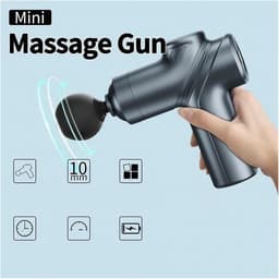 Mini Massagepistool - Spierverlichter - Spierherstel Bevorderen - Draagbare Percussietherapie - 2 Stuks - Zwart — thumbnail 3