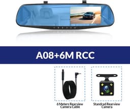 Dashcam voor Auto - Dashcam 4.3 Inch - Full HD 1080P Auto Rij Recorder - Achteruitkijkspiegel DVR - Nachtzicht, Bewegingsdetectie & Parkeermodus - 6M Achteruitrijcamera - Zonder Geheugenkaart - Zwart — thumbnail 5
