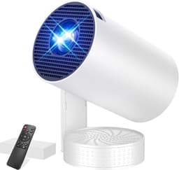SnelShoppen - WiFi 6 Mini Projector met Bluetooth 5.4, 4K 1080P Draagbare Overhead Projector met Automatische Keystone Rotatie 270°, Geschikt voor HDM — thumbnail 1
