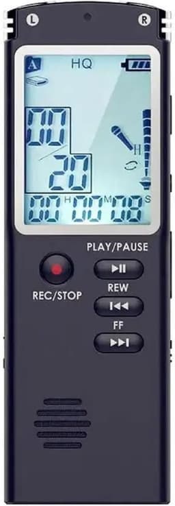 8GB digitale spraakrecorder, EVP (Electronic Voice Phenomenon) paranormaal apparaat voor het vastleggen van geesten, oplaadbare draagbare opnamebox met ruisonderdrukkingsfunctie. — thumbnail 1