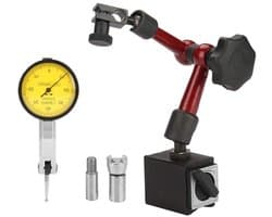 Verstelbare sterke magnetische standaardhouder met draaisnoertestindicator voor oppervlaktemetingen in krappe en verzonken ruimtes