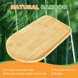 Mixer Mat - Apparaat Schuiver - Keuken Werkplek - Effortless Glide - 34 cm - Natuurlijk — thumbnail 3