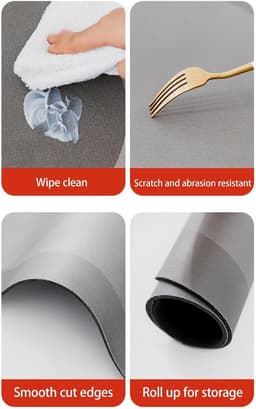 Wasmachine Droger Mat - Apparaat Beschermhoes - Apparaten Beschermen - Antislip Rubberen Basis - 40x50cm - F — thumbnail 5