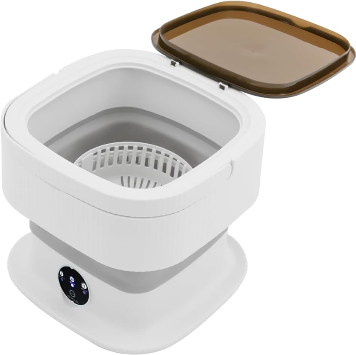 REN® Camping Wasmachine - Mini Wasmachine - Wasmachines - 10L - met Centrifuge - Wit - 30cm x 30cm x 28cm — afbeelding 1