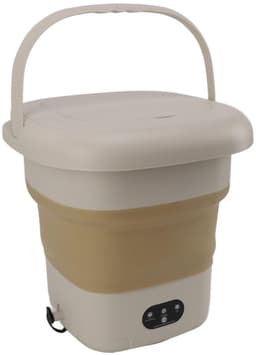 Cosensi - Vouwbare Wasmachine - Mini Wasmachine - Hoogwaardige Diepreiniging - Khaki - 9 Liter - Geschikt voor Appartementen - Portable Wasmachine — thumbnail 1