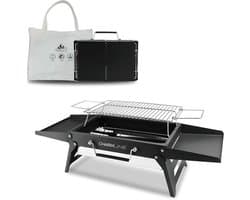 Draagbare Houtskoolbarbecue Met Werktafels BBQ Grill Outdoor Lichtgewicht Frame Ideaal Voor Picknick