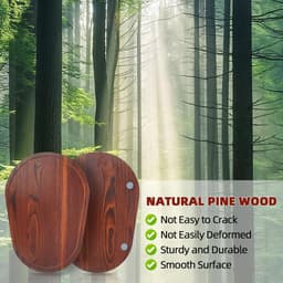Mixer Schuifmat - Keukenapparaat Accessoire - Apparaat Verplaatsen - Gemaakt Van Puren Hout - 41 x 29 cm - Bruin — thumbnail 4