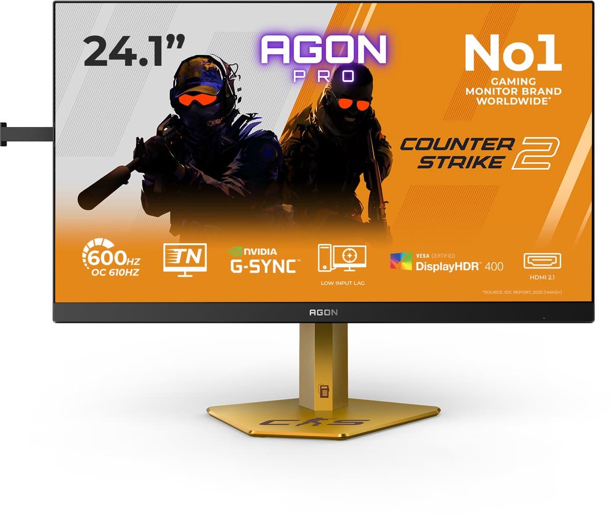 AOC AGON PRO CS24A computer monitor 61,2 cm (24.1") 1920 x 1080 Pixels Full HD LED Zwart — afbeelding 1