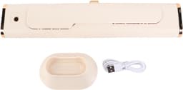 Kleine Torenventilator - Bladloze Ventilator - Persoonlijke Koeling - USB Oplaadbaar - 39x12x8 cm - Beige — thumbnail 1