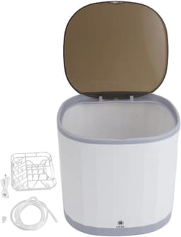 Mini Vaatwasser - Draagbare Vaatwasser - Snel Afwassen - Automatische Waterverversing - 4 Liter - Wit — thumbnail 1