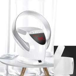 Muurventilator - Bladloze ventilator - Thuis koelen - Stille werking - 40x28.5cm - Goud — thumbnail 2