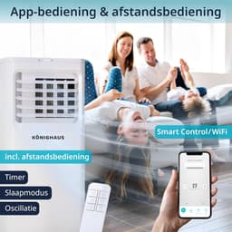 Mobiele Airco - Verkoeler Ventilator - Ruimte Koelen - 4-in-1 Functionaliteit - 7000 BTU - Wit — thumbnail 3