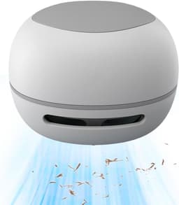Bureaustofzuiger - Kleine stofzuiger - Bureau opruimen - USB oplaadbaar - 8.4 cm hoog - Wit — thumbnail 1