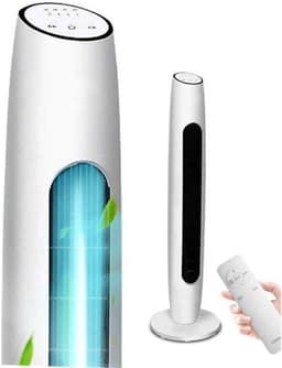 Torenventilator - Ventilator Bladeless Fan - Buiten Koelen - 3 Snelheden - Niet gespecificeerd - Rood — thumbnail 1
