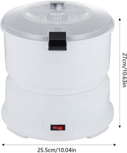 Elektrische Aardappelschilmachine - Automatische Schiller - Snel Groenten Schillen - Grote Capaciteit - 0.8 kg - Wit — thumbnail 5