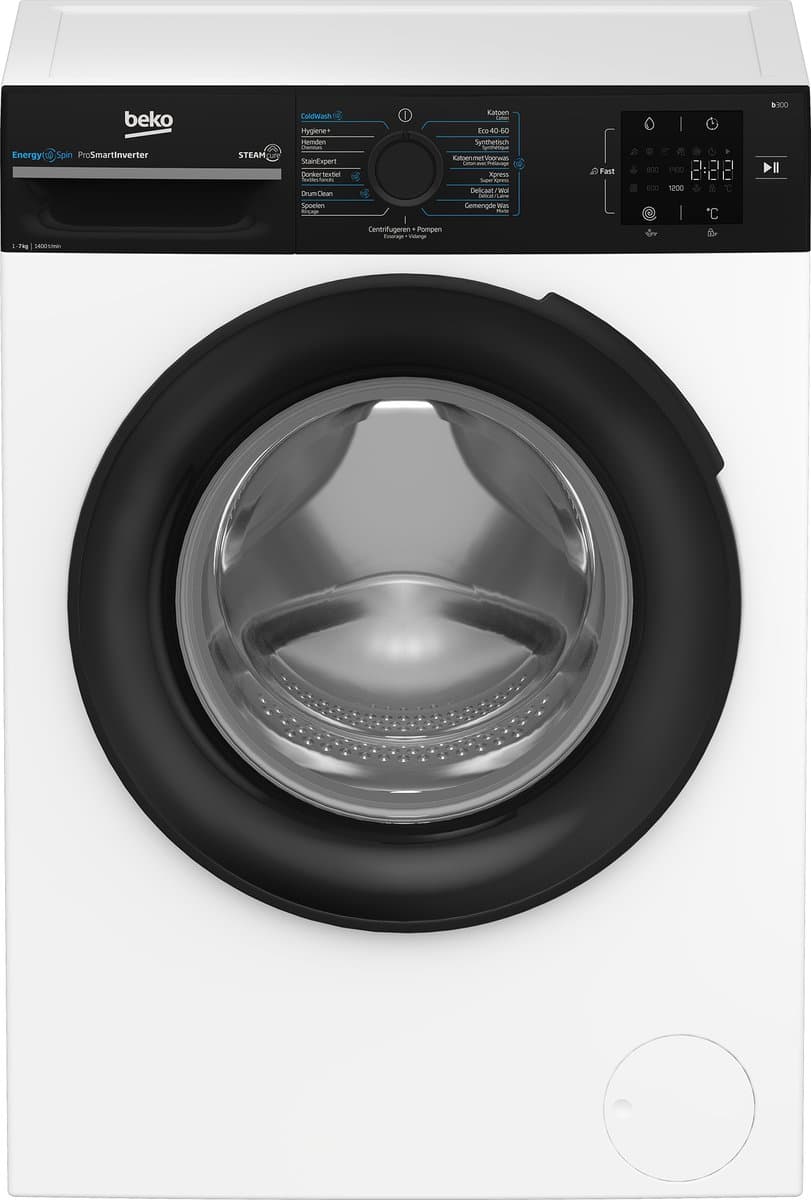 Beko B300 BM3WFU3741B1 - Wasmachine - 7 kg - 1400 RPM — afbeelding 1