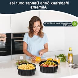 Siliconen Bakvorm voor Airfryer - Vervaardigd uit Hoogwaardig Silicone, Perfect voor Bakken en Koken, Geschikt voor Diverse Gerechten — thumbnail 5