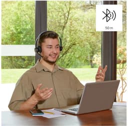 Bluetooth Office-headset BT700, Multi-Device, zwart — thumbnail 2