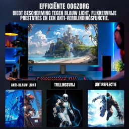 Zyrex® Gaming Monitor 240hz - Gaming Monitor -Zwart - ‎ 20cm x 62cm x 46cm — thumbnail 6
