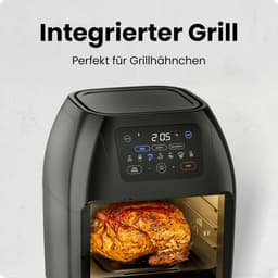 Multifunctionele Airfryer - Heteluchtoven Dehydrator - Gezond Koken - XL Familieformaat - 10 Liter - Zwart — thumbnail 4