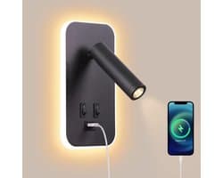 Bedlampjes Hoofdbord - Dubbele Leeslampjes - Bedlamp Slaapkamer Volwassenen - Soft Lighting