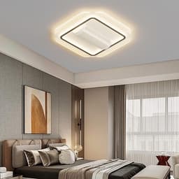 Plafondventilator met Licht - Bladloze Ventilator Lamp - Verkoeling en Verlichting - Bladloos Ontwerp - 90 Watt - Zwart — thumbnail 3
