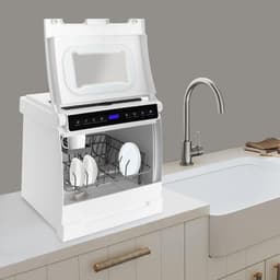 Mini Vaatwasser - Compacte Afwasser - Keuken Reinigen - Intelligent Touch Control - 45 x 40 x 40 cm - Wit — thumbnail 2