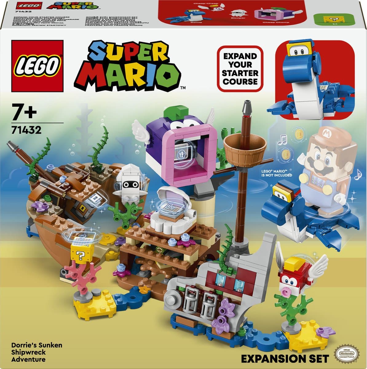 LEGO Super Mario Uitbreidingsset: Dorrie's Gezonken Scheepswrak Avontuur - 71432 — afbeelding 1