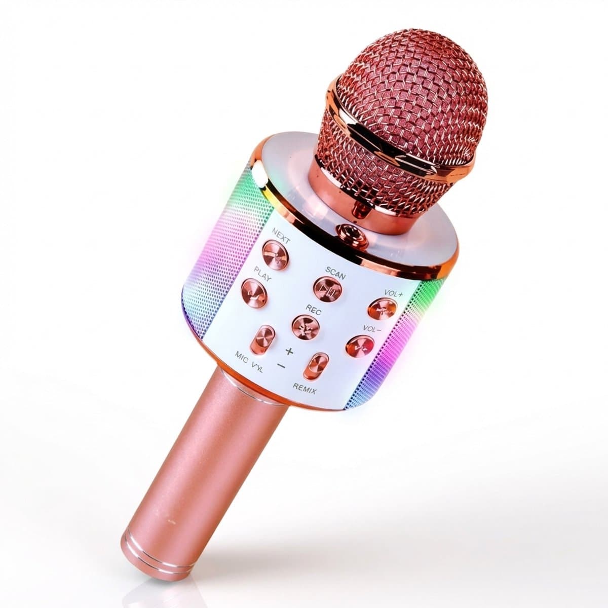Karaoke Microfoon - Draadloos - Bluetooth - AUX-Compatibel - LED-Verlichting — afbeelding 1