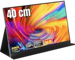 DnA® Portable Monitor - Draagbare Monitor - Portable Monitoren - Portable Monitor Laptop - Zwart - 1cm x 36cm x 22cm