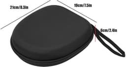 ASHATA Hoofdtelefoon Etui - Reis Tas voor Diverse Modellen, Zwart — thumbnail 2