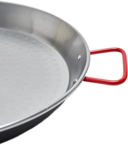 Paellapan Staal - Koekenpan - Grote Maaltijden - Gepolijst IJzer - 42 cm - Zilver — thumbnail 5