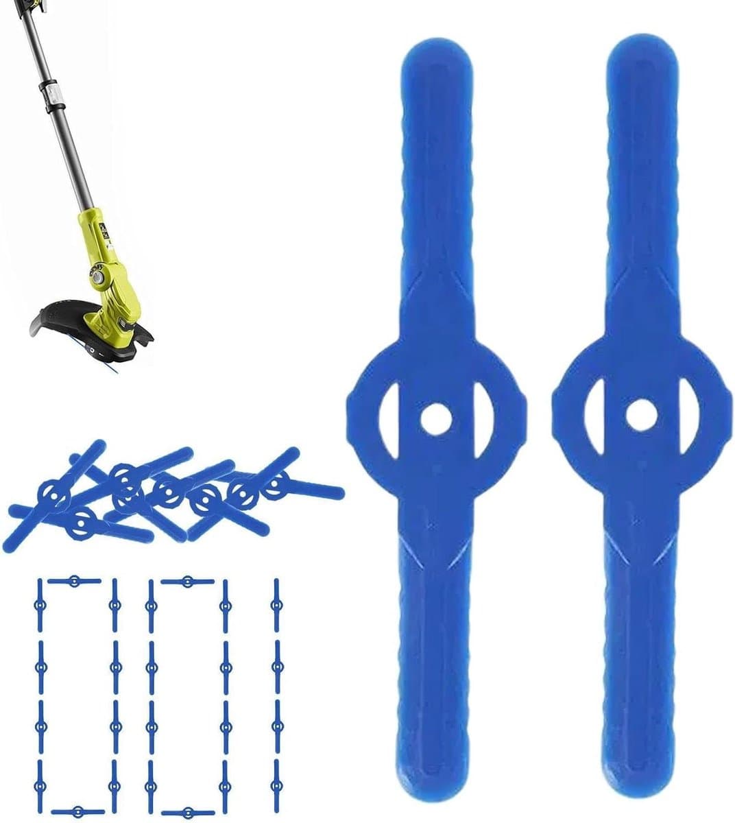 Grasmaaier Draadsnijder - Reserveonderdelen - Gazon Onderhoud - Universele Compatibiliteit - 100 Stuks - Blauw — afbeelding 1